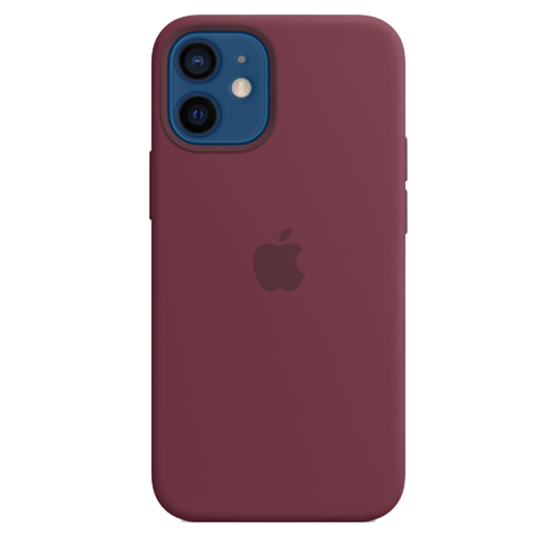 Накладка Apple iPhone 12 mini Silicon Case MagSafe (Сливовый)