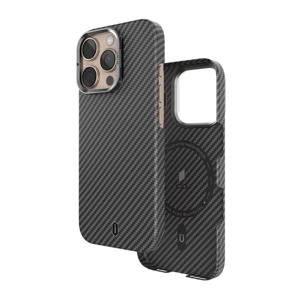 Чехол WIWU Aramid Air MagSafe 16 Pro Max (Black)