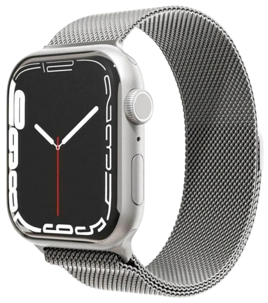 Ремешок из нержавеющей стали сетчатый "vlp" для Apple Watch 38/40/41, серебристый