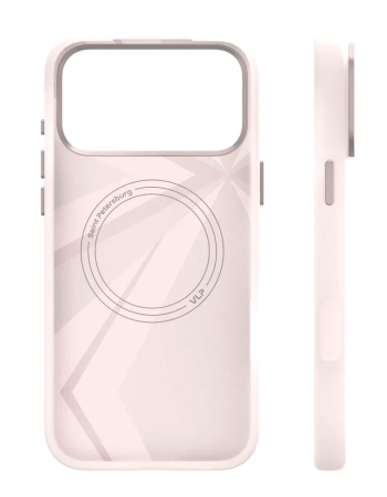 Чехол защитный VLP Aster Pro Case с MagSafe для iPhone 17 Pro Max, розовый
