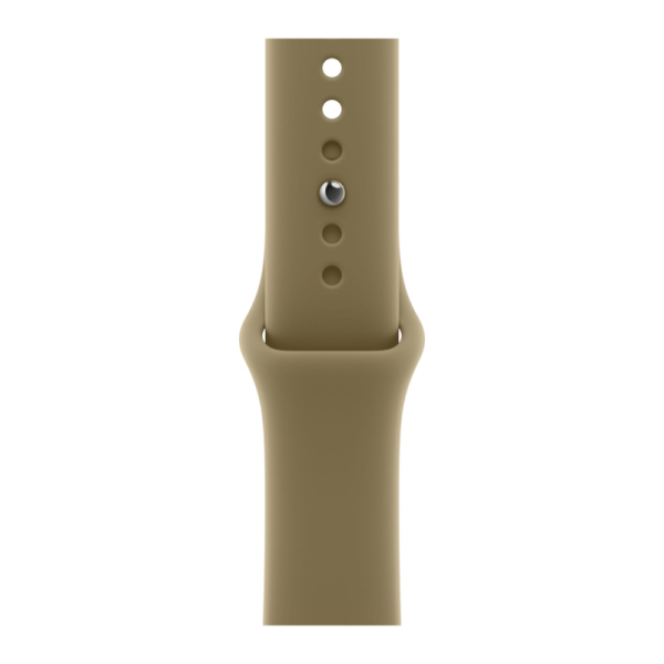 Apple Watch Series 12 46mm Aluminum Dark Bronze Case Olive Sport Band S/M