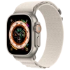 Apple Watch Series Ultra 49mm Titanium Case with Starlight Alpine Loop L